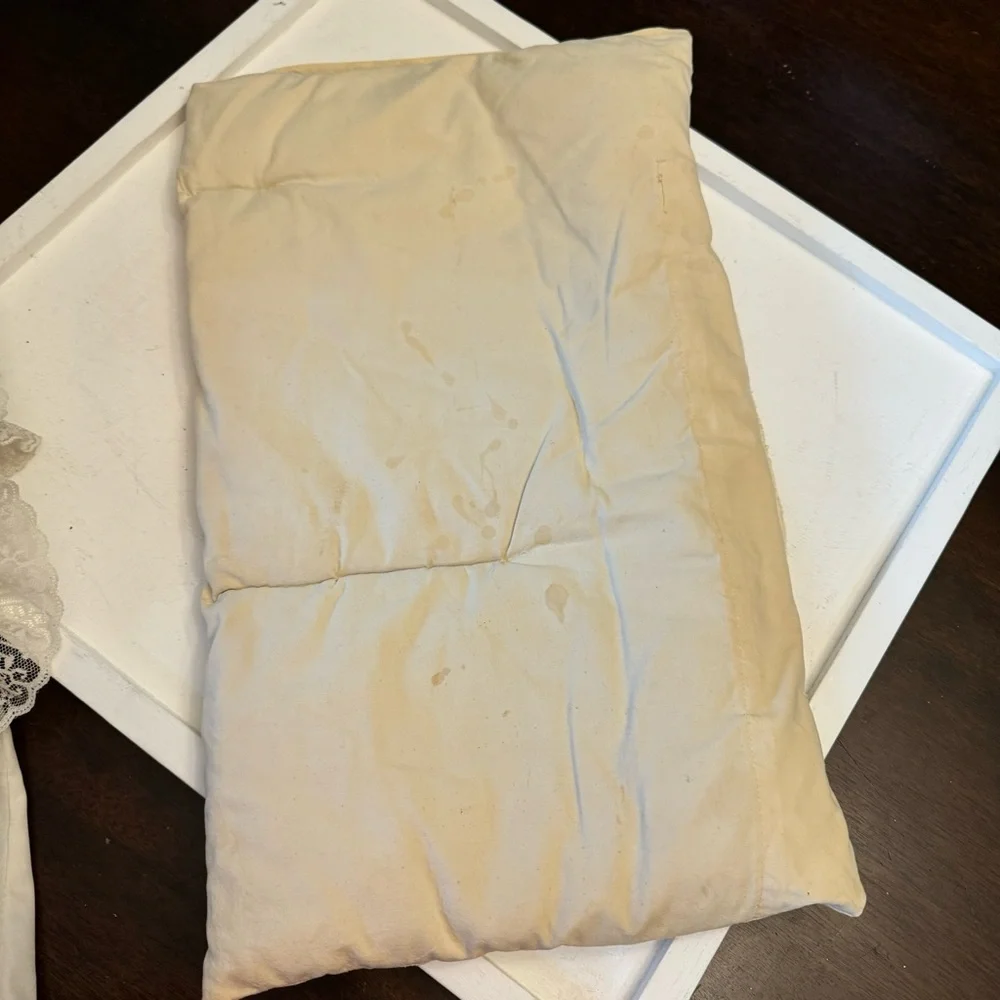 Marie Shay Beautiful Christening Porcelain Doll Full Gown 2 Pillows Vintage - Picture 15 of 16